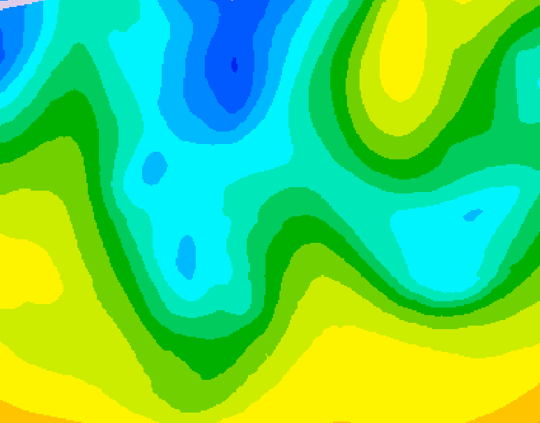 GDPS 500 millibar geopotential height 132 hour forecast chart for Canada based on 2026/04/18 1200Z data