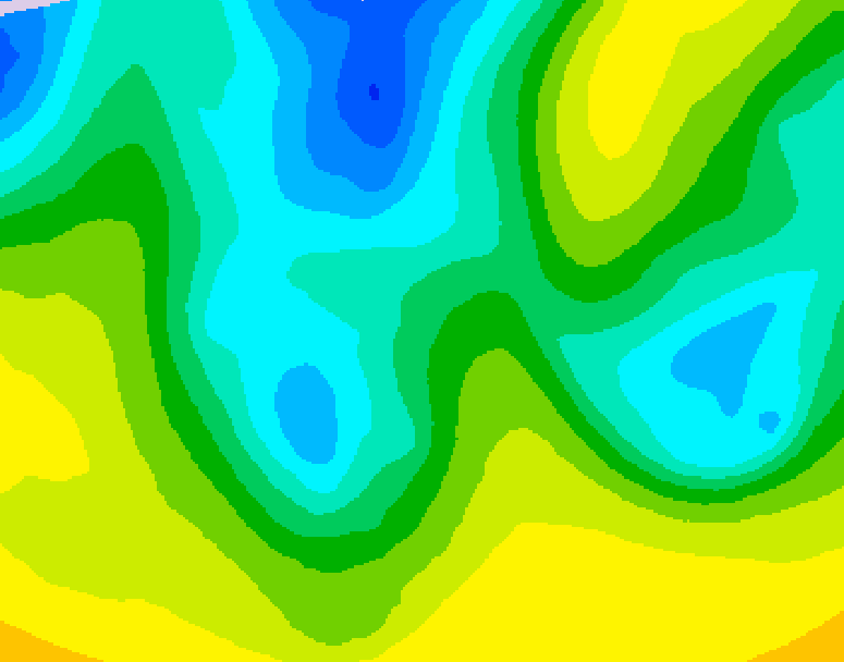 GDPS 500 millibar geopotential height 138 hour forecast chart for Canada based on 2026/04/18 1200Z data