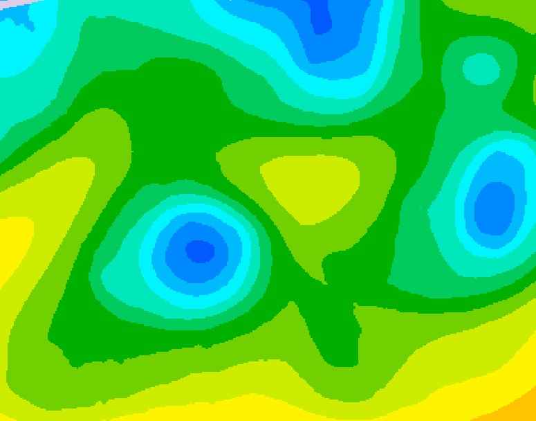 GDPS 500 millibar geopotential height 180 hour forecast chart for Canada based on 2026/04/18 1200Z data