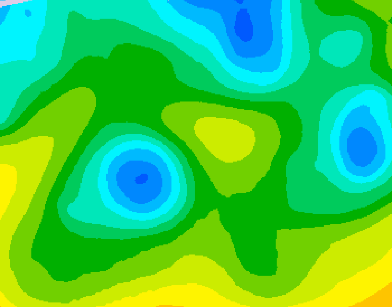 GDPS 500 millibar geopotential height 186 hour forecast chart for Canada based on 2026/04/18 1200Z data