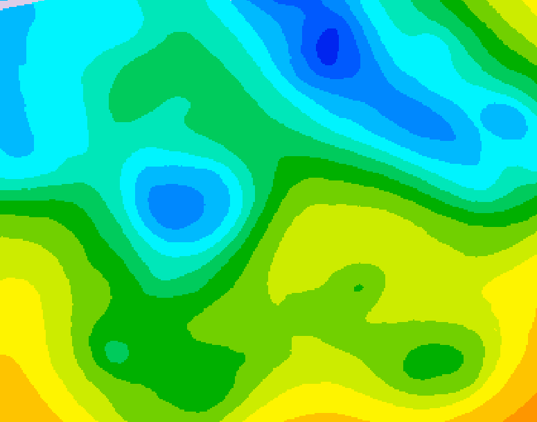 GDPS 500 millibar geopotential height 222 hour forecast chart for Canada based on 2026/04/18 1200Z data