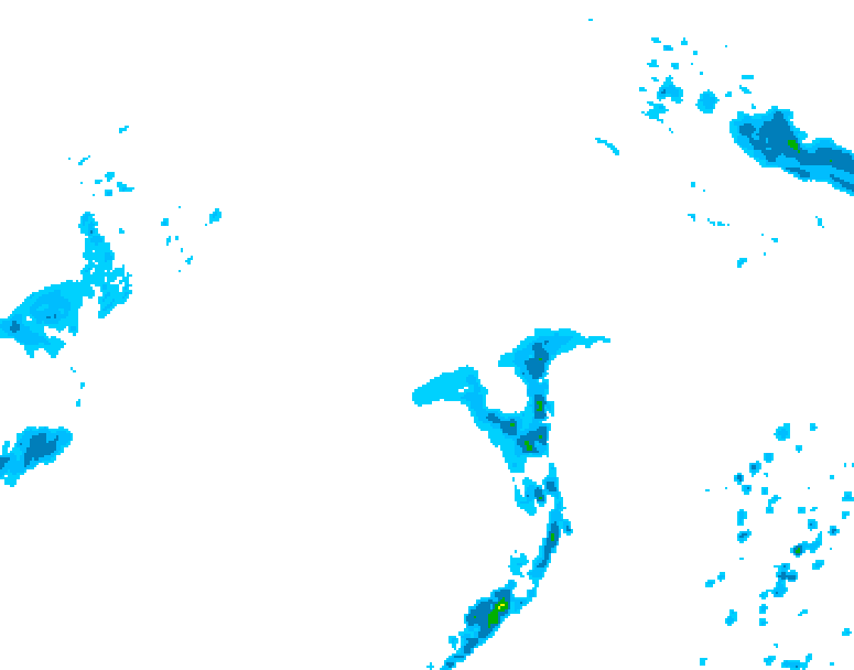 GDPS precipitation 012 hour forecast chart for Canada based on 2026/04/18 0000Z data