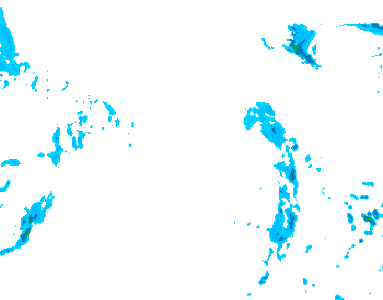 GDPS precipitation 036 hour forecast chart for Canada based on 2026/04/18 0000Z data