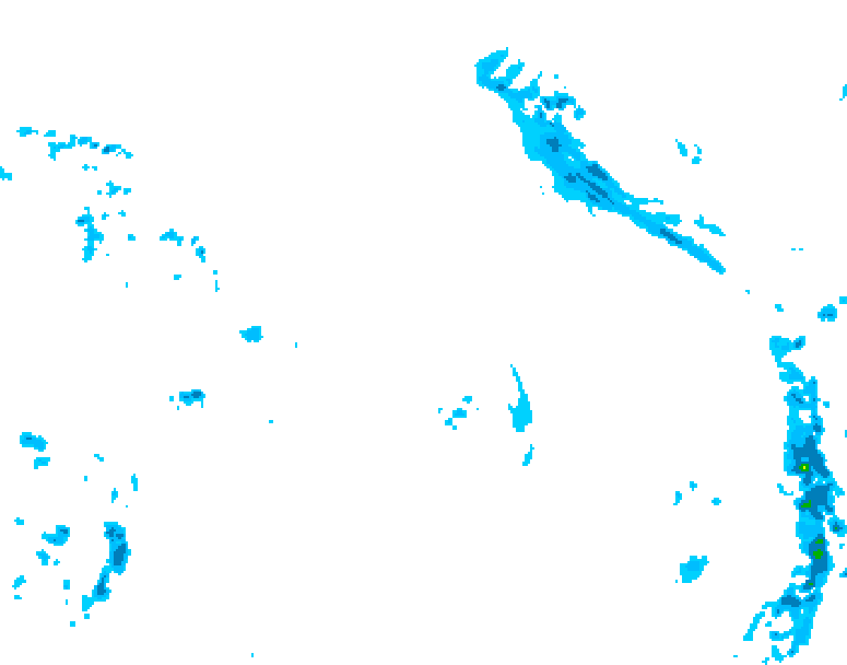 GDPS precipitation 078 hour forecast chart for Canada based on 2026/04/18 0000Z data