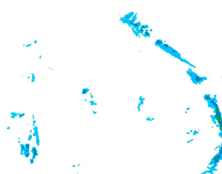 GDPS precipitation 090 hour forecast chart for Canada based on 2026/04/18 0000Z data