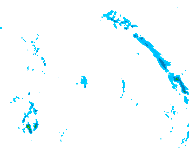 GDPS precipitation 096 hour forecast chart for Canada based on 2026/04/18 0000Z data
