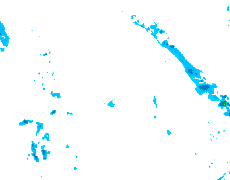 GDPS precipitation 102 hour forecast chart for Canada based on 2026/04/18 0000Z data