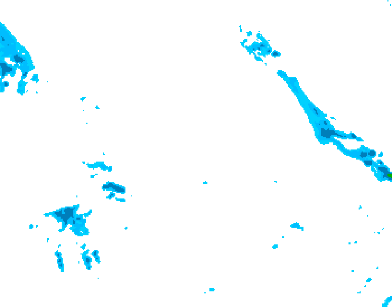 GDPS precipitation 108 hour forecast chart for Canada based on 2026/04/18 0000Z data