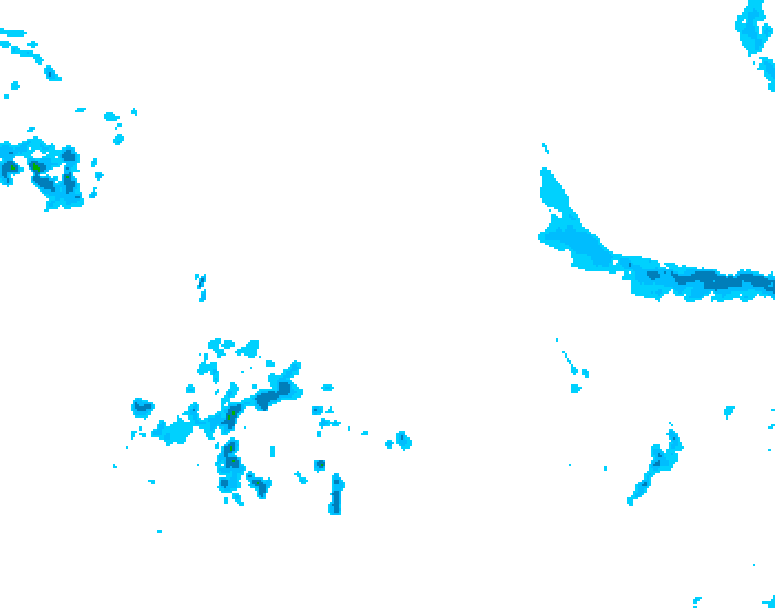 GDPS precipitation 126 hour forecast chart for Canada based on 2026/04/18 0000Z data