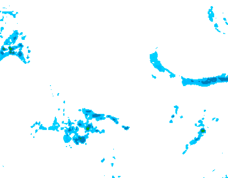 GDPS precipitation 132 hour forecast chart for Canada based on 2026/04/18 0000Z data