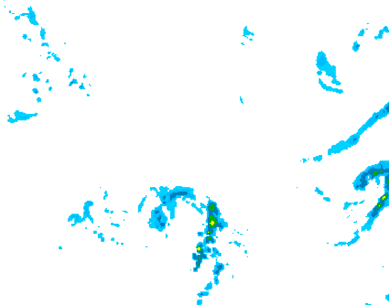 GDPS precipitation 150 hour forecast chart for Canada based on 2026/04/18 0000Z data