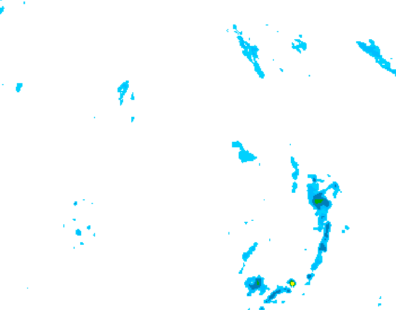 GDPS precipitation 234 hour forecast chart for Canada based on 2026/04/18 0000Z data