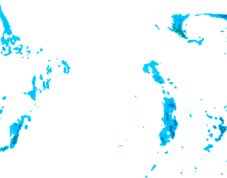GDPS precipitation 024 hour forecast chart for Canada based on 2026/04/18 1200Z data