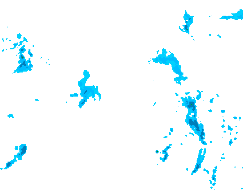 GDPS precipitation 036 hour forecast chart for Canada based on 2026/04/18 1200Z data