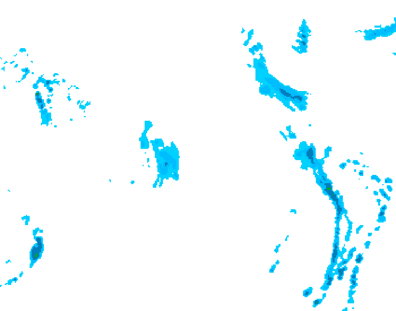 GDPS precipitation 042 hour forecast chart for Canada based on 2026/04/18 1200Z data