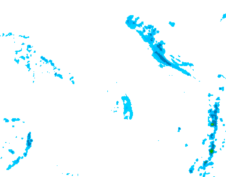 GDPS precipitation 060 hour forecast chart for Canada based on 2026/04/18 1200Z data