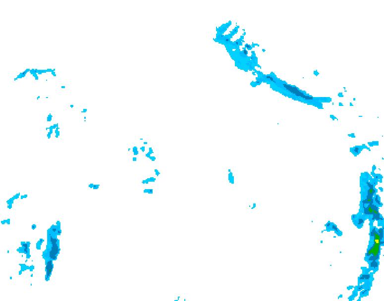 GDPS precipitation 072 hour forecast chart for Canada based on 2026/04/18 1200Z data