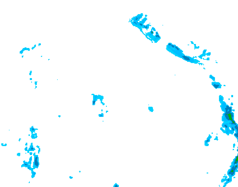GDPS precipitation 078 hour forecast chart for Canada based on 2026/04/18 1200Z data