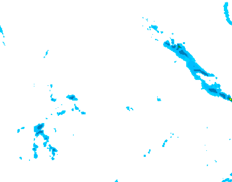 GDPS precipitation 096 hour forecast chart for Canada based on 2026/04/18 1200Z data