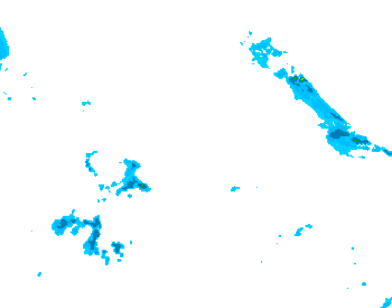 GDPS precipitation 102 hour forecast chart for Canada based on 2026/04/18 1200Z data