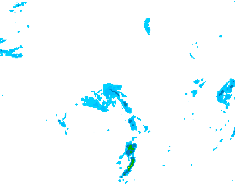 GDPS precipitation 150 hour forecast chart for Canada based on 2026/04/18 1200Z data