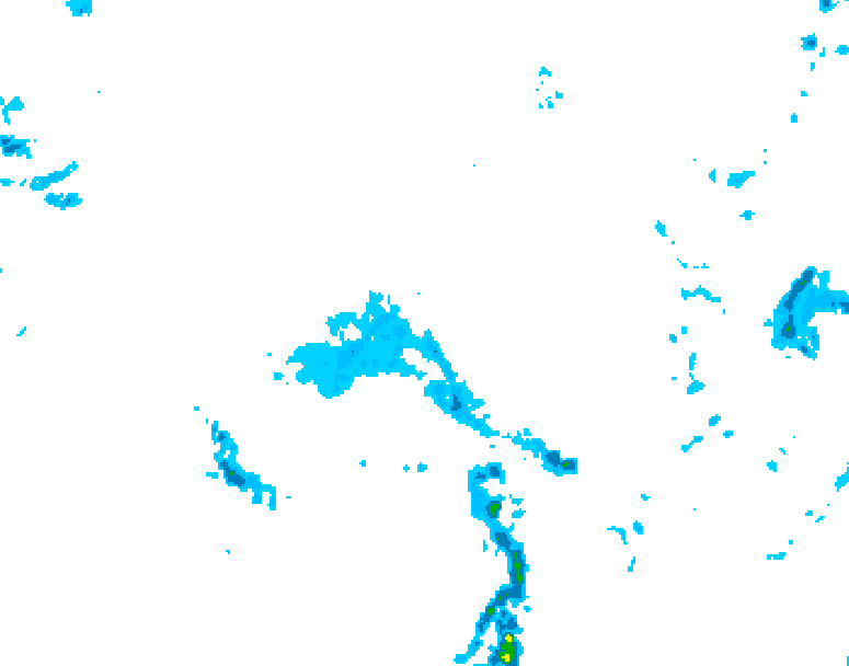 GDPS precipitation 156 hour forecast chart for Canada based on 2026/04/18 1200Z data