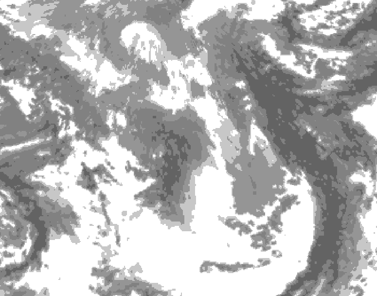 GDPS total cloud 060 hour forecast chart for Canada based on 2026/04/18 0000Z data