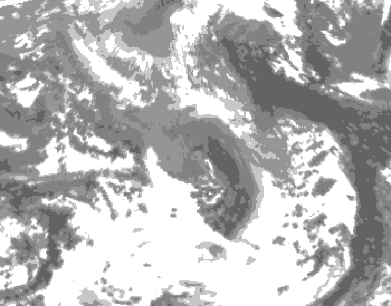 GDPS total cloud 078 hour forecast chart for Canada based on 2026/04/18 0000Z data