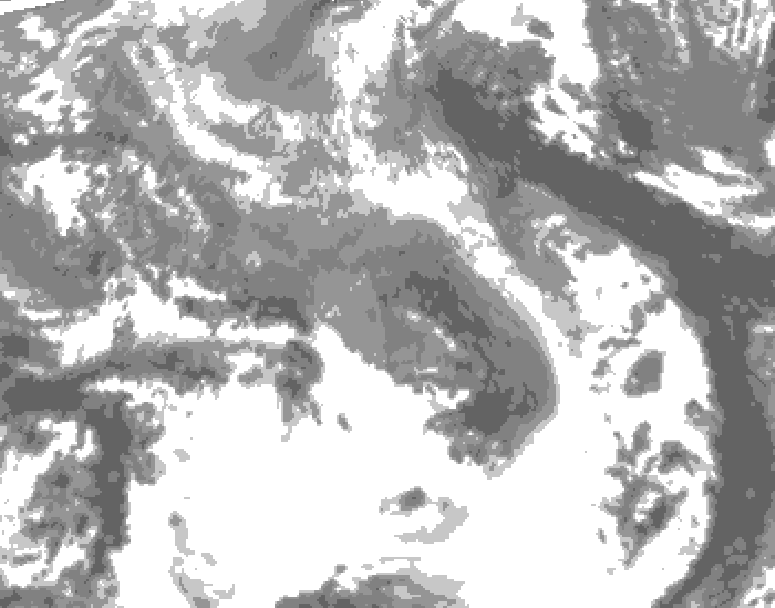 GDPS total cloud 084 hour forecast chart for Canada based on 2026/04/18 0000Z data