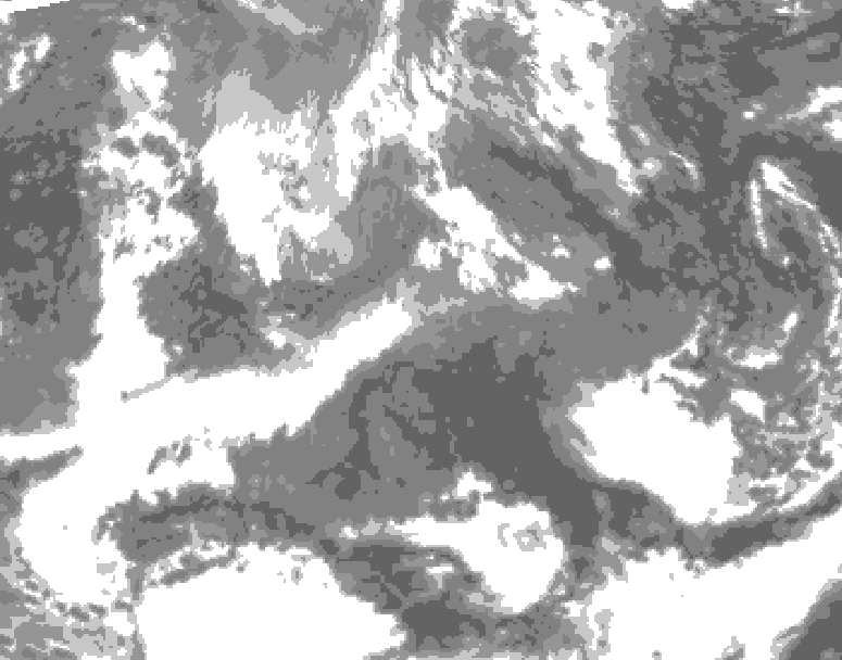 GDPS total cloud 186 hour forecast chart for Canada based on 2026/04/18 0000Z data