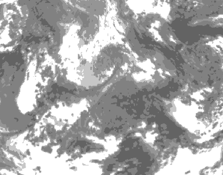 GDPS total cloud 204 hour forecast chart for Canada based on 2026/04/18 0000Z data
