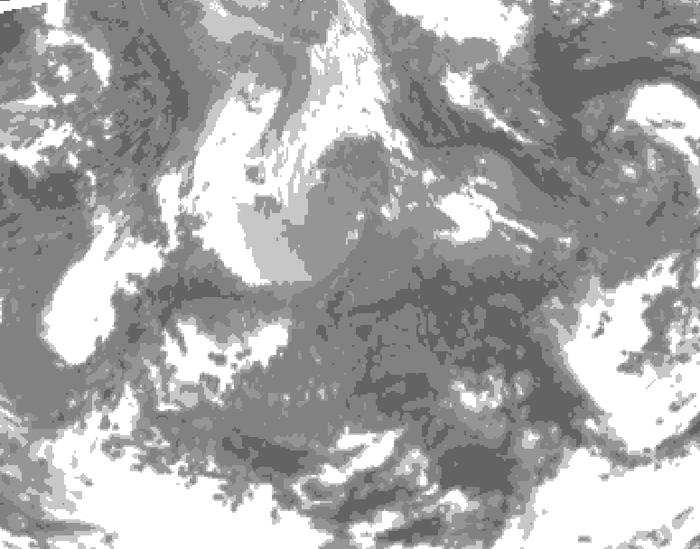 GDPS total cloud 210 hour forecast chart for Canada based on 2026/04/18 0000Z data