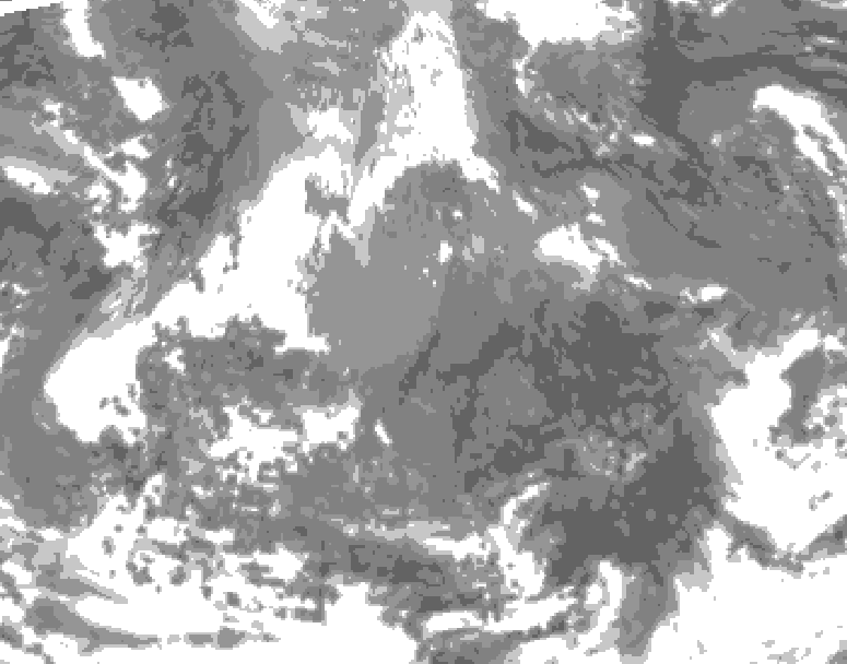 GDPS total cloud 216 hour forecast chart for Canada based on 2026/04/18 0000Z data