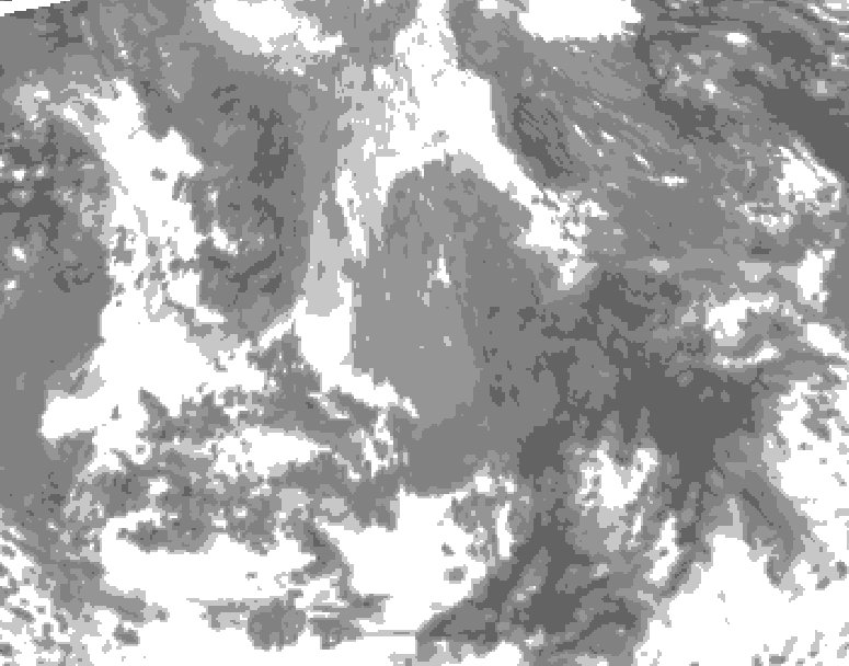 GDPS total cloud 234 hour forecast chart for Canada based on 2026/04/18 0000Z data