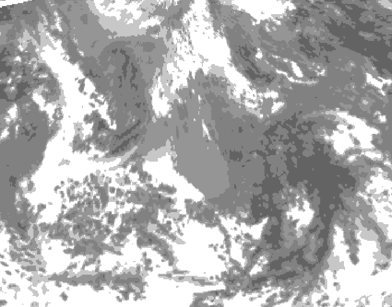 GDPS total cloud 240 hour forecast chart for Canada based on 2026/04/18 0000Z data