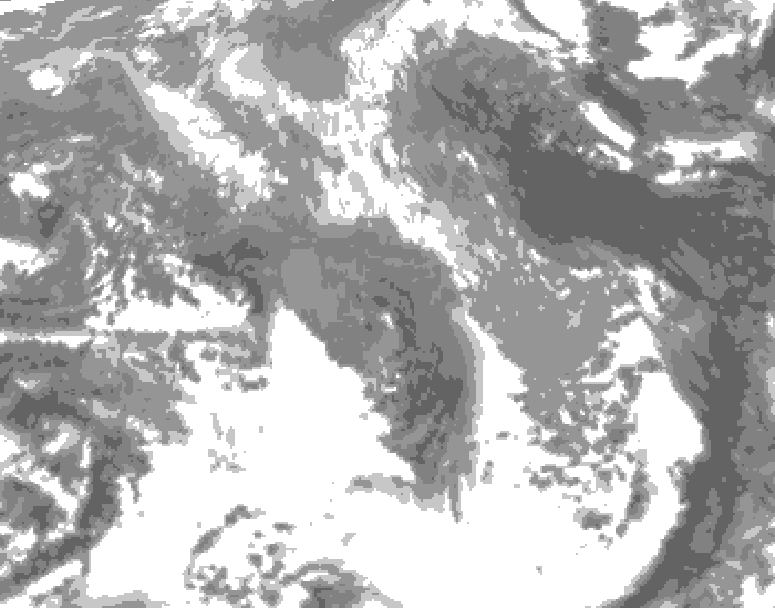 GDPS total cloud 060 hour forecast chart for Canada based on 2026/04/18 1200Z data