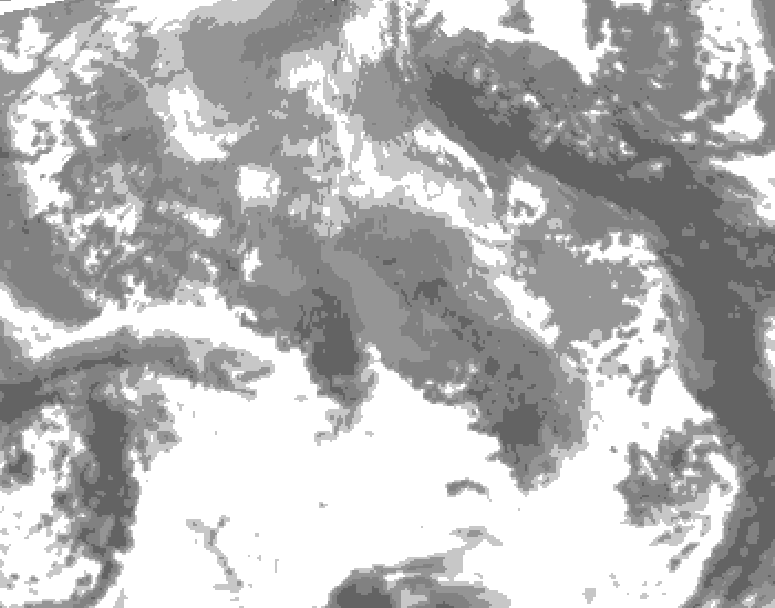 GDPS total cloud 078 hour forecast chart for Canada based on 2026/04/18 1200Z data