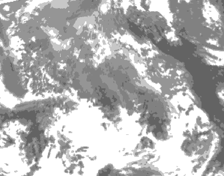 GDPS total cloud 084 hour forecast chart for Canada based on 2026/04/18 1200Z data