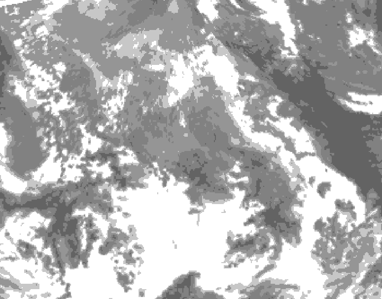 GDPS total cloud 090 hour forecast chart for Canada based on 2026/04/18 1200Z data