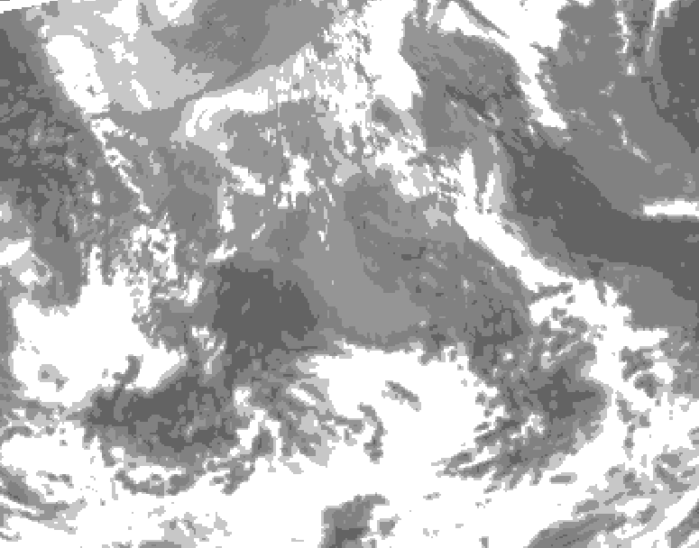 GDPS total cloud 108 hour forecast chart for Canada based on 2026/04/18 1200Z data