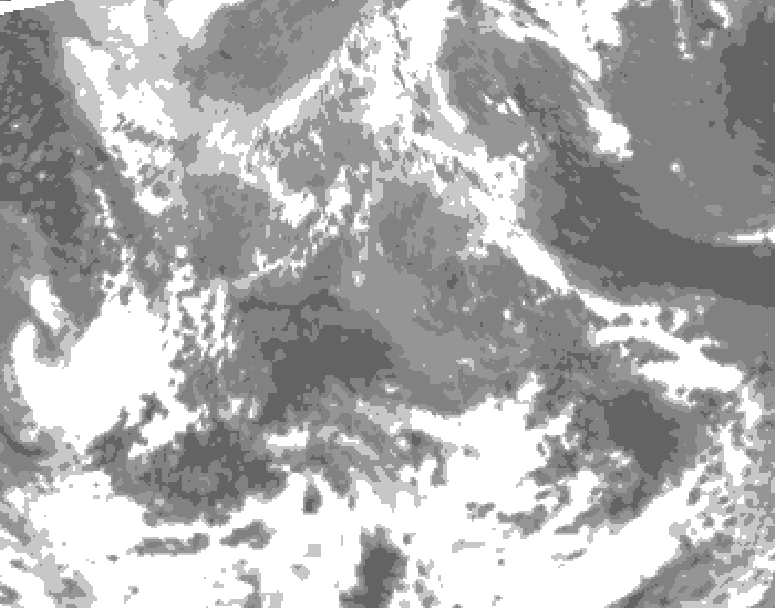 GDPS total cloud 114 hour forecast chart for Canada based on 2026/04/18 1200Z data
