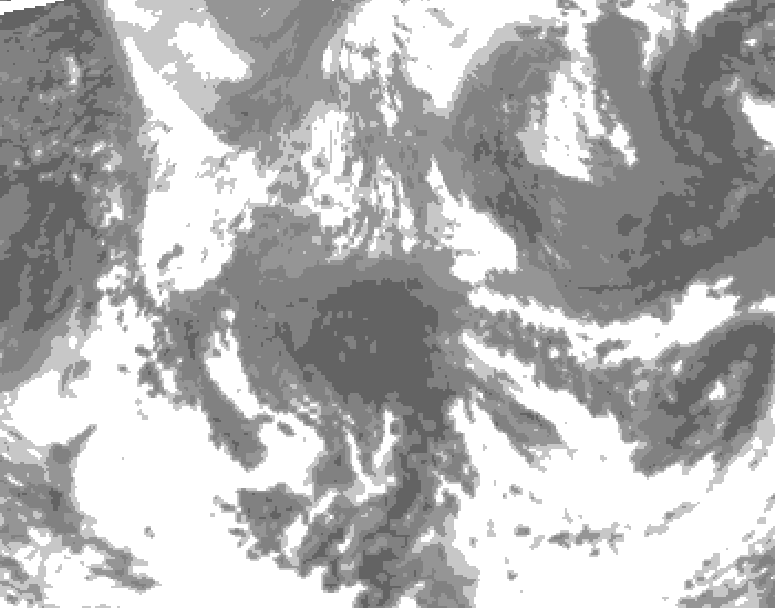 GDPS total cloud 138 hour forecast chart for Canada based on 2026/04/18 1200Z data