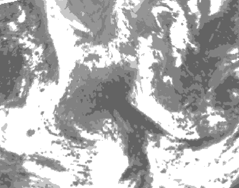GDPS total cloud 156 hour forecast chart for Canada based on 2026/04/18 1200Z data