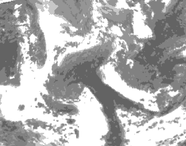 GDPS total cloud 162 hour forecast chart for Canada based on 2026/04/18 1200Z data