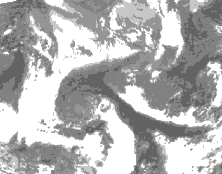 GDPS total cloud 174 hour forecast chart for Canada based on 2026/04/18 1200Z data