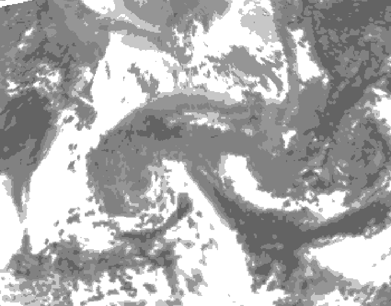 GDPS total cloud 186 hour forecast chart for Canada based on 2026/04/18 1200Z data
