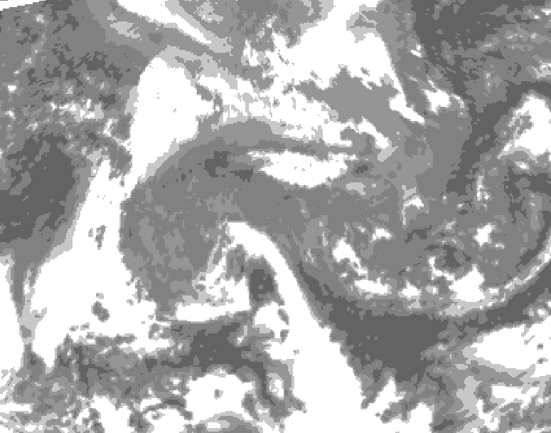 GDPS total cloud 192 hour forecast chart for Canada based on 2026/04/18 1200Z data