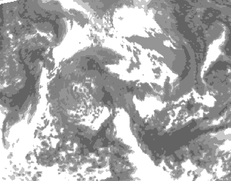 GDPS total cloud 204 hour forecast chart for Canada based on 2026/04/18 1200Z data
