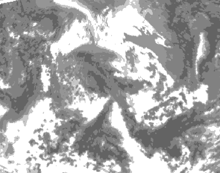 GDPS total cloud 210 hour forecast chart for Canada based on 2026/04/18 1200Z data