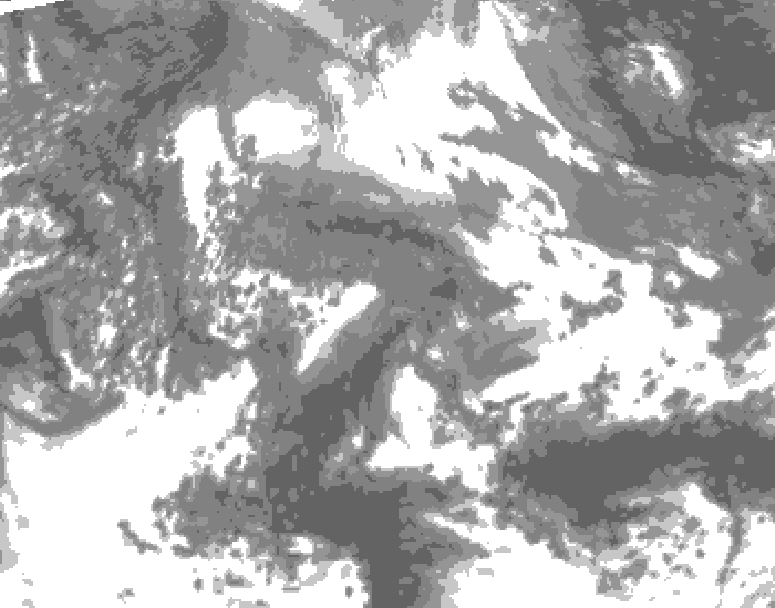 GDPS total cloud 228 hour forecast chart for Canada based on 2026/04/18 1200Z data